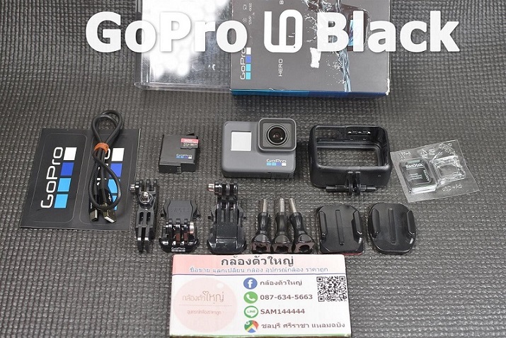 GoPro 6 Black ถ่าย 4K 1440 1080 กั่นสั่นดี สภาพนางฟ้า รอยน้อยๆ 